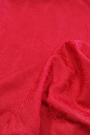 Kaldrød damask, ull, 150 cm
