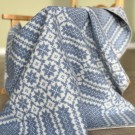 Babypledd Stjerne Mellomblå thumbnail