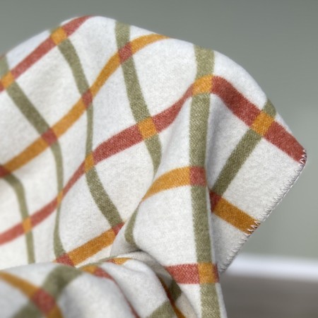 Babypledd Gull Hvitgrønn