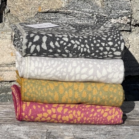 Pledd Trekrone Lysgrå