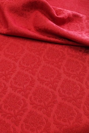 Rød silkedamask, 70 cm