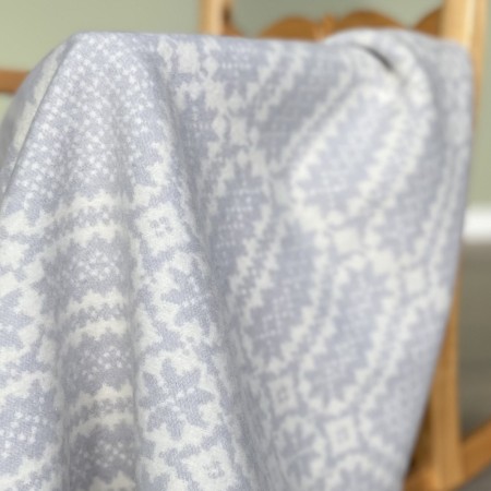 Babypledd Stjerne Lysgrå