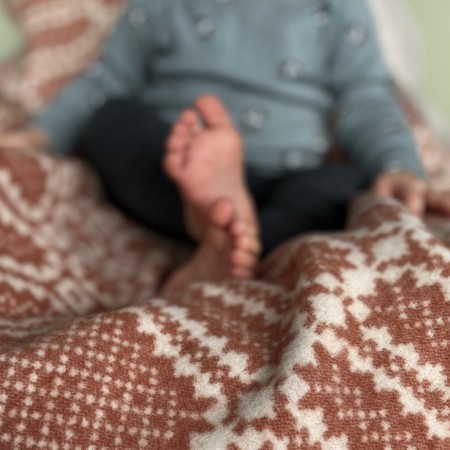 Babypledd Stjerne Rust