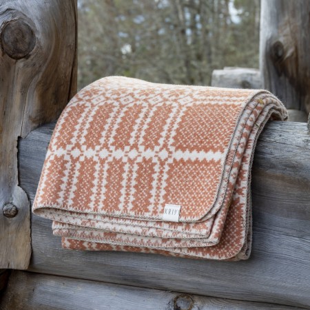 Pledd Stjerne Mosegrønn